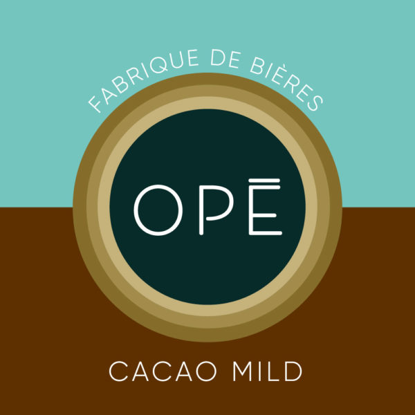 étiquette de bière OPÉ CACAO MILD